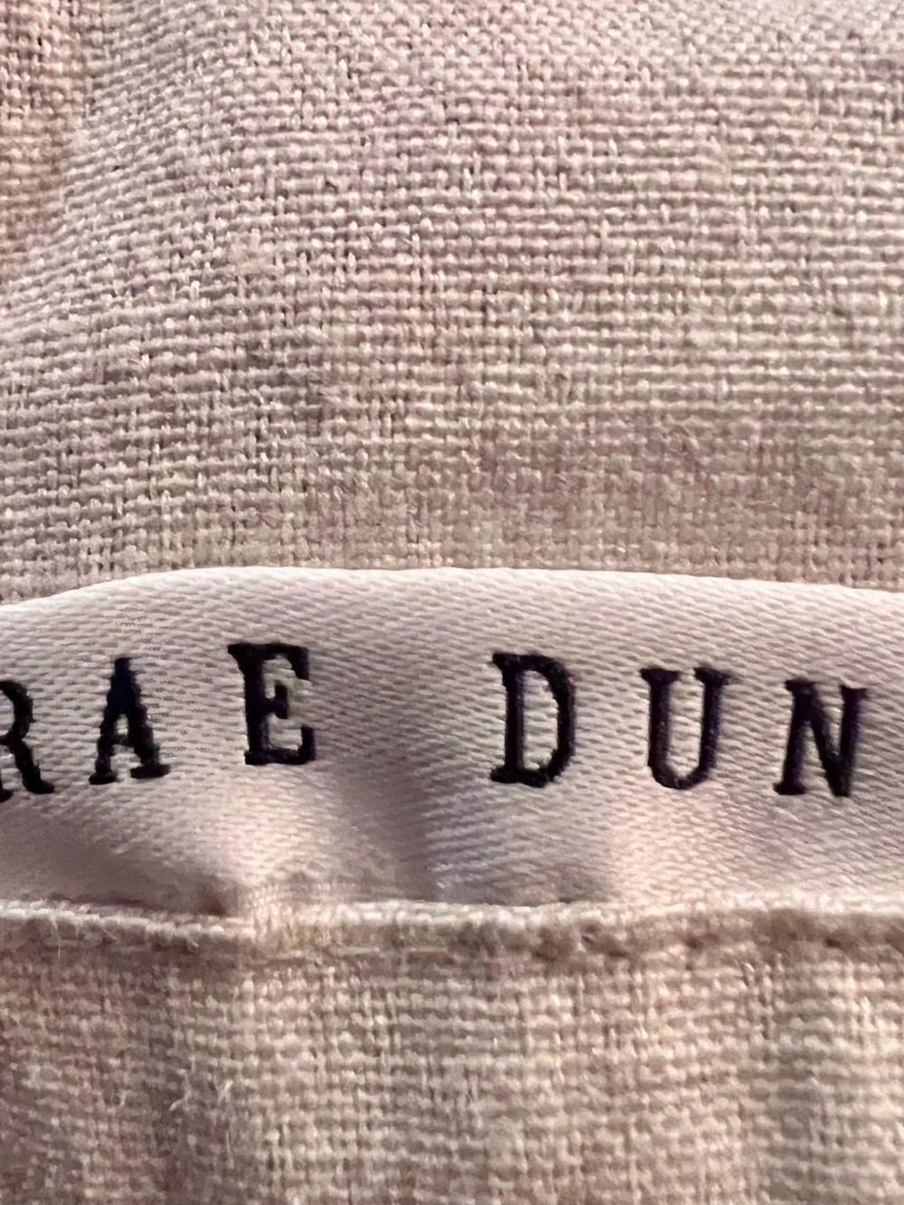 Rae Dunn Cream and Black LOVE. Cotton Tea Towels
